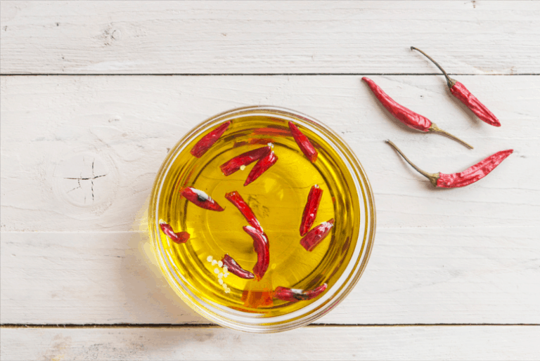 BASKET OF FIRE HOT PEPPERS INFUSED OIL Vegehome